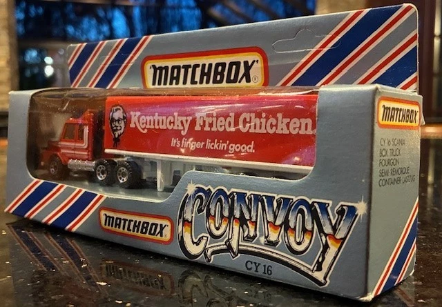 Matchbox Convoy CY16 Kentucky Fried Chicken KFC Tractor Trailer 1983 - Mint NRFB - Image 4 of 4