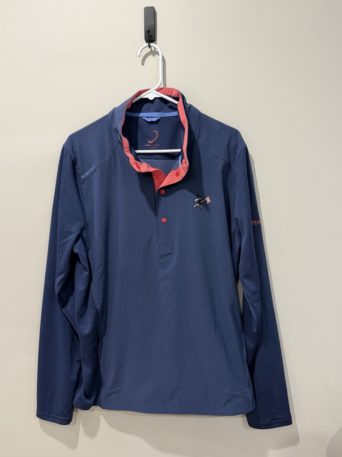 Zero Restriction Golf Pullover Men Large Blue The… - image 2