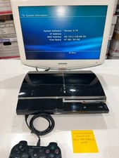 Sony PlayStation 3 Fat 60 GB nera CECHA01 console solo AS-IS parti e riparazione #1