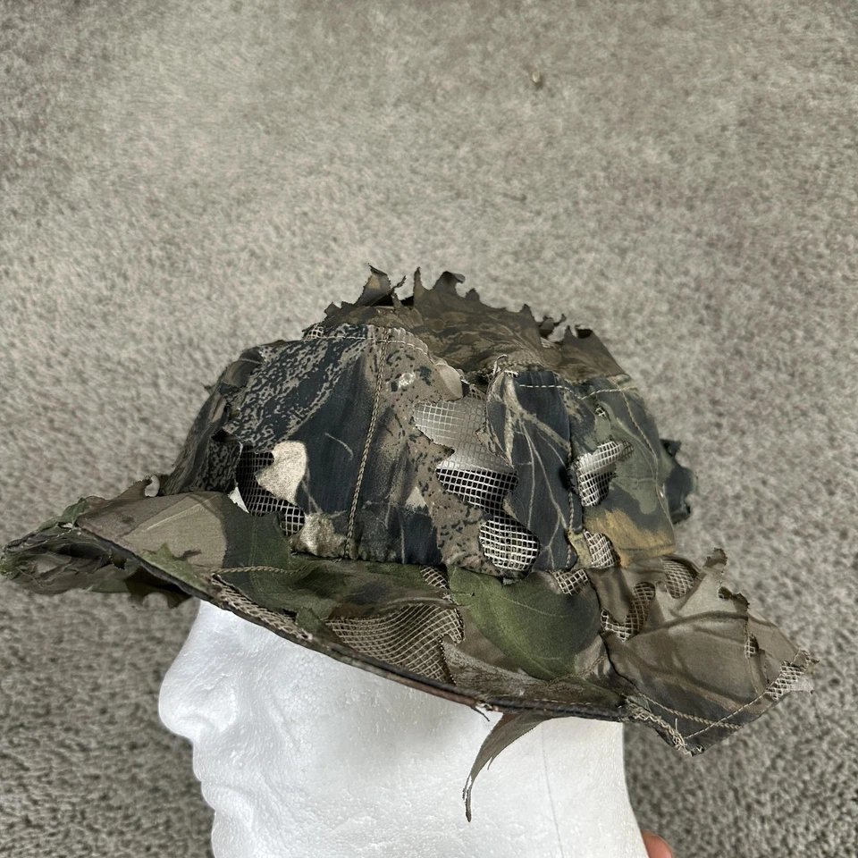 Goorin Hat Bucket Fitted Mens 58cm Camo Realtree Leafy Mesh Ghillie Hunting - Image 4 of 4