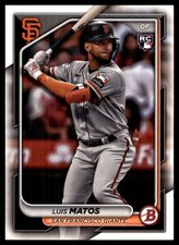 Luis Matos 2024 Bowman #12 Giants MLB READ FREE SHIPPING AutographDen