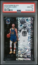 STEPHEN CURRY 2019 PANINI BLACK 19 SILVER /65 PSA 10 GEM MINT