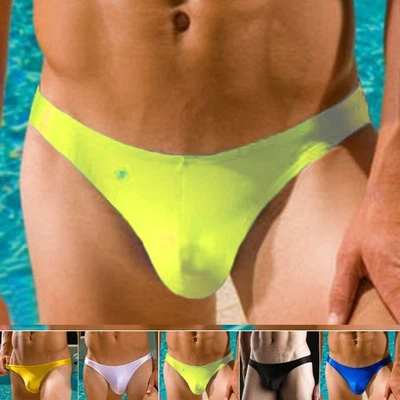 Hommes Sexy Maillot de Bain Taille Basse Natation Slip Bikini String Tangas M ~ - Photo 1/4