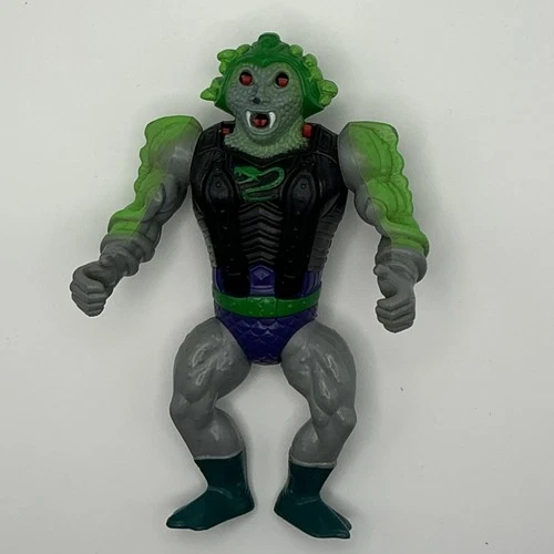 Vtg 1987 Mattel MOTU He-Man SNAKE FACE Action Figure | Nice / Clean | Works !