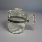 Vintage Pyrex Glass Flameware 6 Cup Coffee Percolator Pot 7756 Pot & Lid Only