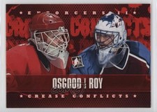 2013-14 ITG Enforcers II Chris Osgood Patrick Roy Osgood vs Roy #97 HOF 1k9
