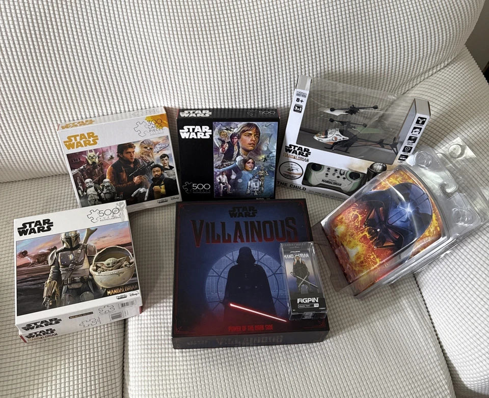 Gran Lote de Star Wars: Pin de Figura, Juego de Mesa Villano de Star Wars, Rompecabezas, Estuches para Figuras Foto 2 de 4