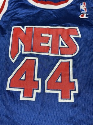 NBA NEW JERSEY NETS チャンピオン オーセンティック ジャージ Derrick Coleman #44 New Jersey Nets NBA Basketball Champion Jersey