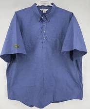 Waffle House Blue Employee Work Shirt Short Sleeve 3XL Collared