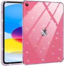 BLOSOMEET Clear Pink Glitter Case for iPad A16 11th Generation 11 Inch 2025 10