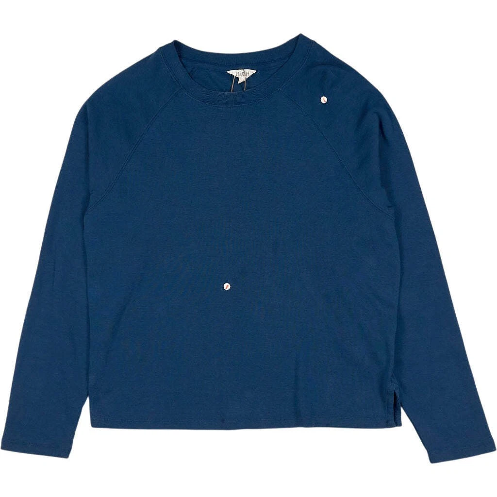 Hush Teal Blue Matilda Cotton Raglan Top