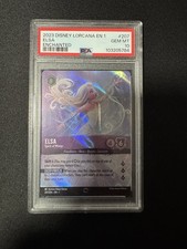 2023 DISNEY LORCANA THE FIRST CHAPTER ENCHANTED 207 ELSA SPIRIT OF WINTER PSA 10