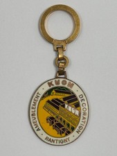 Porte-Clés ancien émaillé Duseaux Usines KUOM Ameublement Rantigny