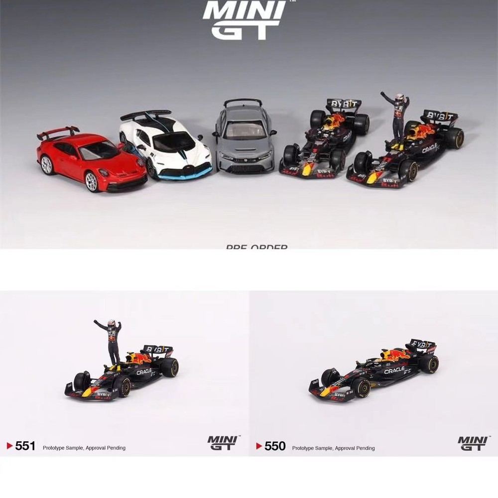 MINI GT 1:64 Oracle RB Racing RB18 #1 / #11 Diecast Model Car