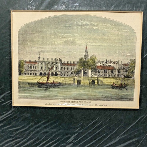Castillo de Windsor Capilla de San Jorge y Somerset Conjunto Casa 1800 Dos Impresiones Litográficas - Imagen 6 de 12