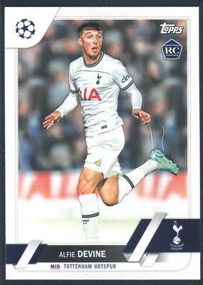 Alfie Devine RC #129 2022 Topps UEFA Club Competitions & Free Cards