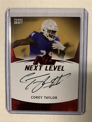Corey Taylor RC 2021 SAGE HIT Autographs Next Level RED #21NLCT