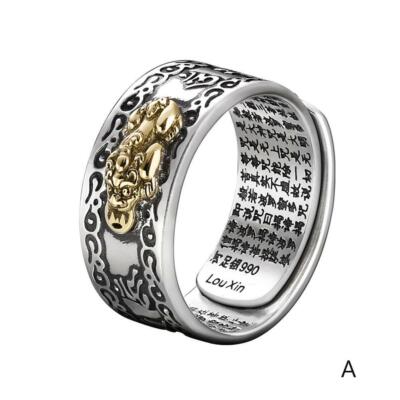 FENG SHUI MANI MANTRA PROTECTION WEALTH RINGS FASHION Nice