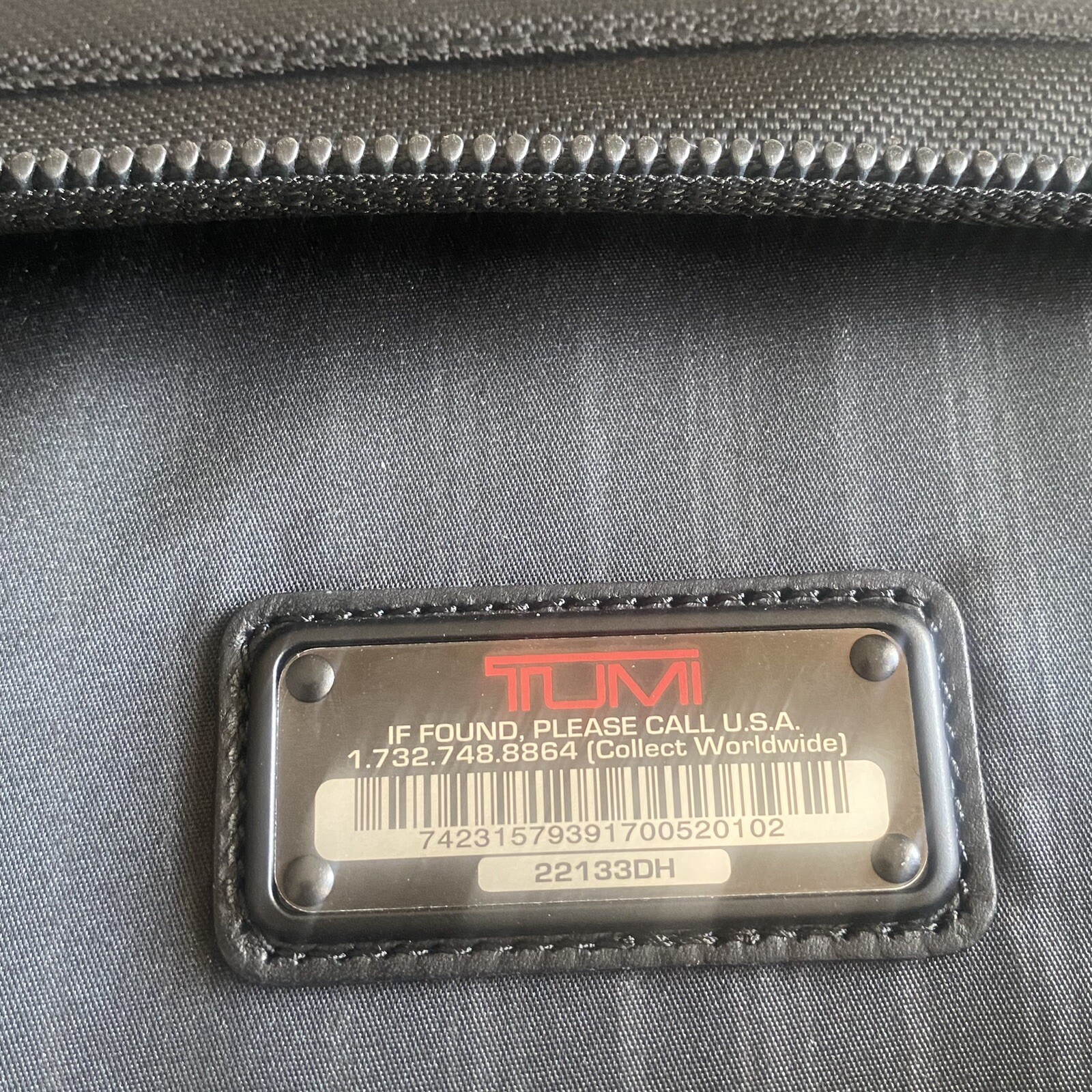 TUMI Alpha Tri-Fold Carry-On Travel Garment Bag Ballistic Nylon , Black 22133DH