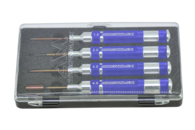 ARROWMAX Mini Schraubendreher-Set Innensechskant Kreuzschlitz und Steckschlüssel