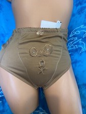 nwt Body Form Retro Satin Rhinestone Floral High Waist Panty Girdle Panties 1X