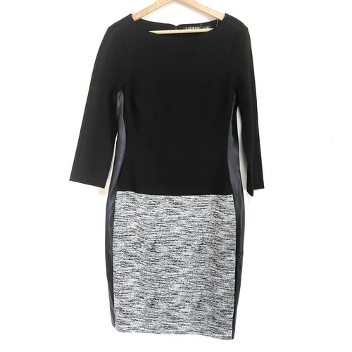 Ralphlauren One Piece Crew Neck/Long Sleeve/Knee Length Black White eBay