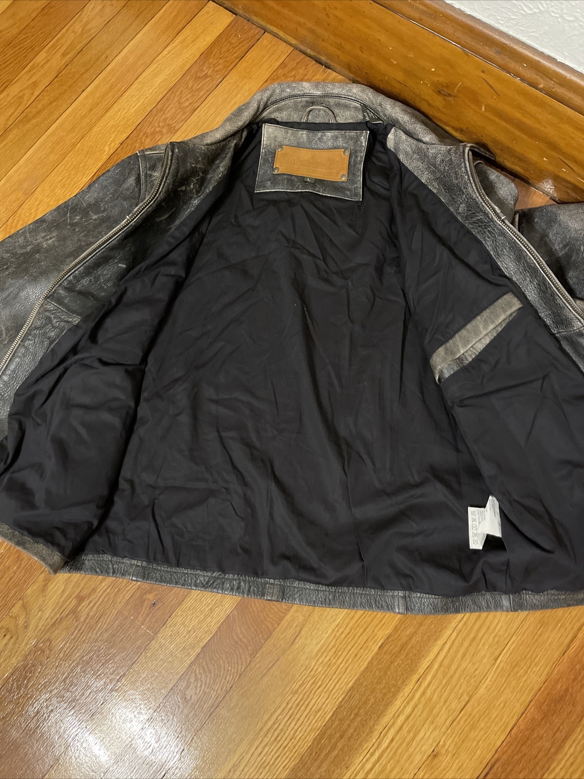 Timberland Bomber Jacket Weather Gear Cowhide Leather… Gem