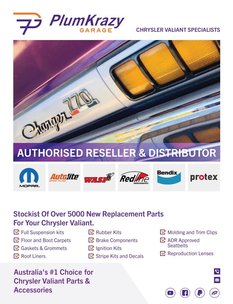 Chrysler Valiant Valiant Letter Badge Set (New Tooling) Suits VE