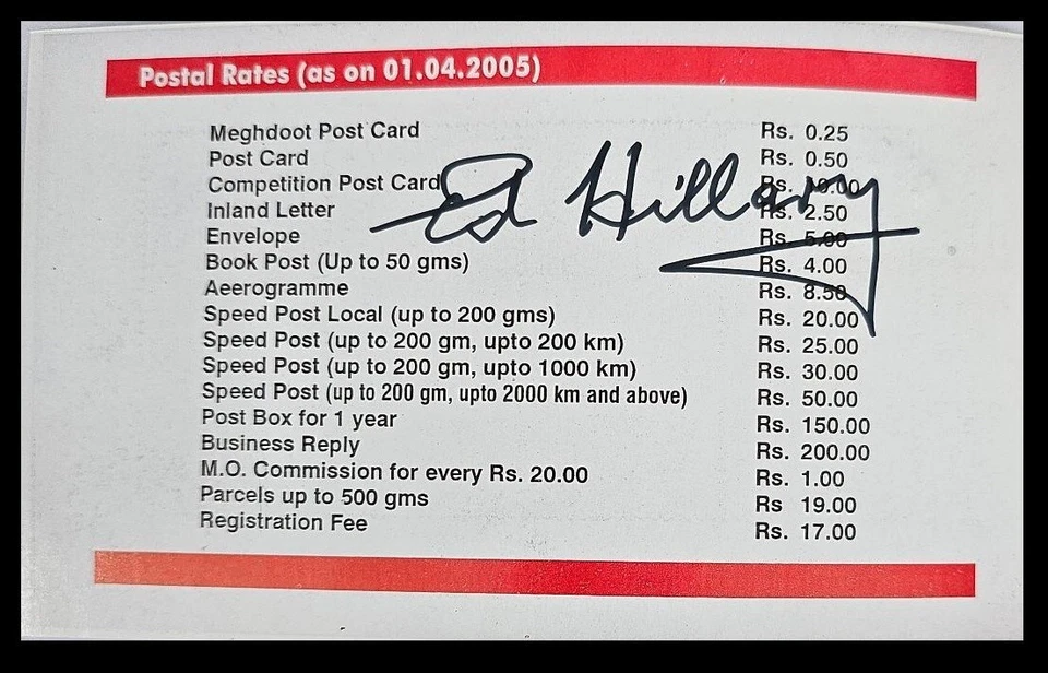 115.INDIA 2003 ERROR STAMP BOOKLET MT. EVEREST MOUNTAINEERING EXPEDITION SIGNED - Image 3 of 4