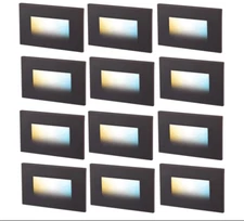 CLOUDY BAY 3 Color 120V Dimmable LED Indoor Outdoor Step Light,3000K/4000K/50...