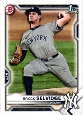 2021 BOWMAN BROCK SELVIDGE RC ROOKIE #BD-24 BASEBALL CARD