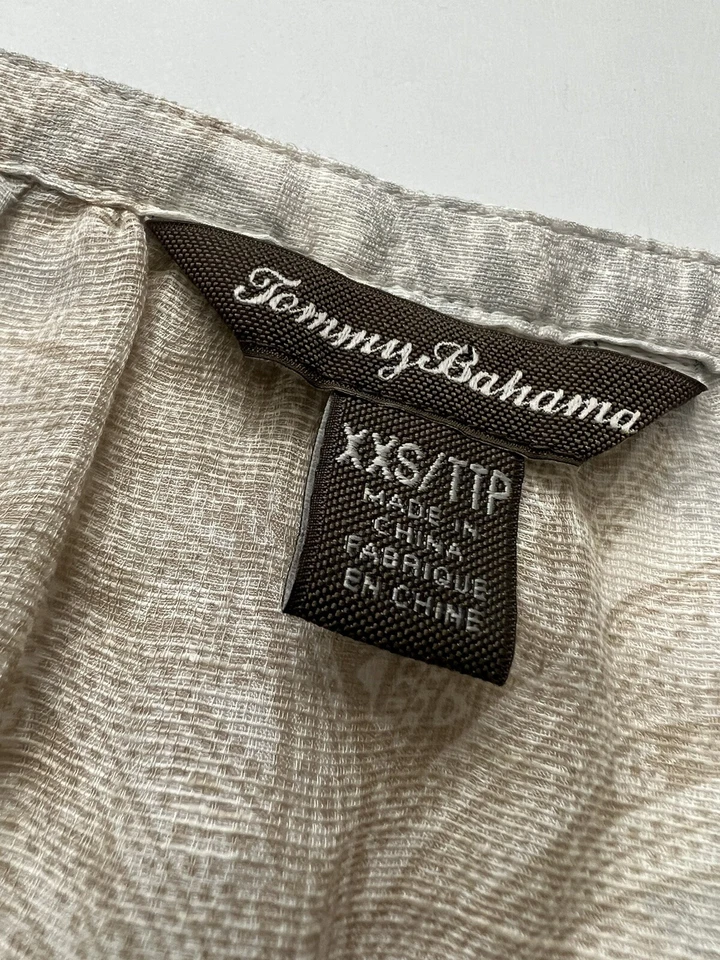 Blusa túnica Tommy Bahama para mujer Coastline top seda lino cachemira ligera Foto 4 de 4