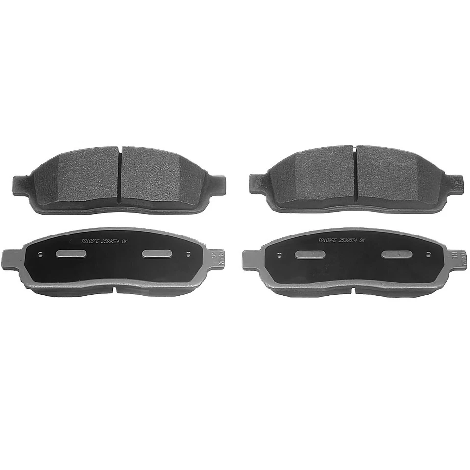 Rotores y pastillas de freno de disco delanteros ultra ranurados para Lincoln Mark LT, Ford F-150 4x4 Foto 3 de 4