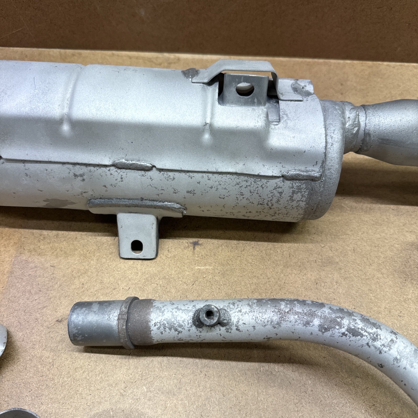 1984 Honda ATC200ES Big Red Full Exhaust Header Muffler Heat Shields