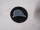 ORIGINAL MILITARY PATCH SEW ON WW2 ERA NO GLOW US ARMY 93RD DIVISION BLUE HAT