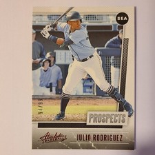 2021 Panini Absolute Prospects Red /99 Julio Rodriguez # P-6 Super Rare Prospect