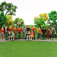 P43 25 or 50pcs Model Trains 1:43 Scale O Scale Painted Figures People