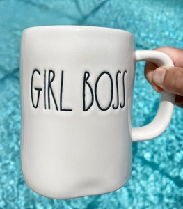 rae dunn girl boss mug