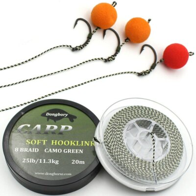 Carp Fishing Line Soft Hook Link Carp Hooklink Braid Line for Hair