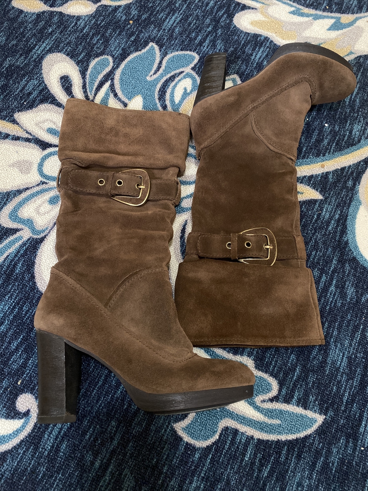 Boots Sumptuous Suede Nine West  Softee Boots Siz… - image 8