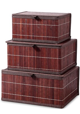 HONYGEBIA BAMBUS DEKORATIVE AUFBEWAHRUNGSBOXEN