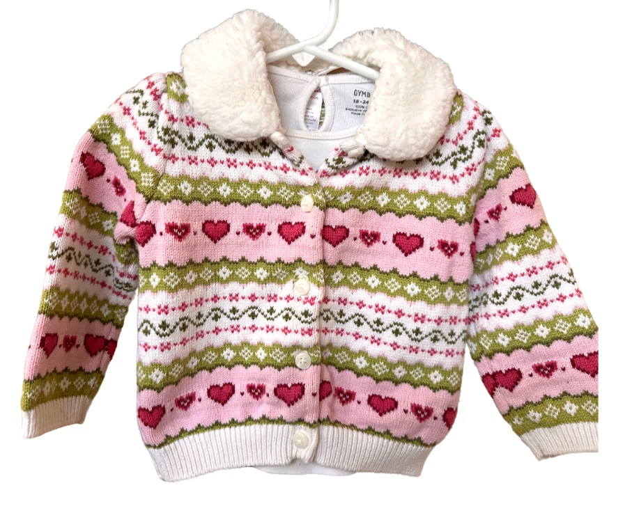 Gymboree Pan de Jengibre Niña Navidad Conjunto Hada Piel Suéter Falda 18-24 meses Foto 3 de 4