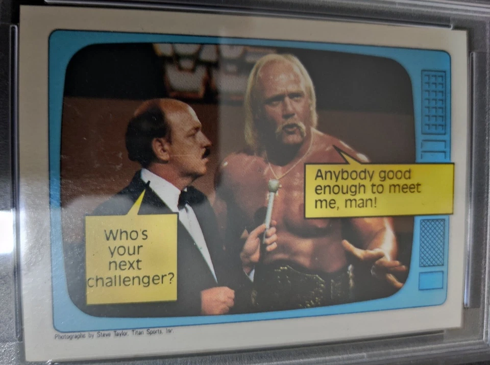 Scanlens 1986 WWF #57 Hulk Hogan RC PSA 6 EX-MT POP 1 ninguno superior Australia Foto 3 de 4