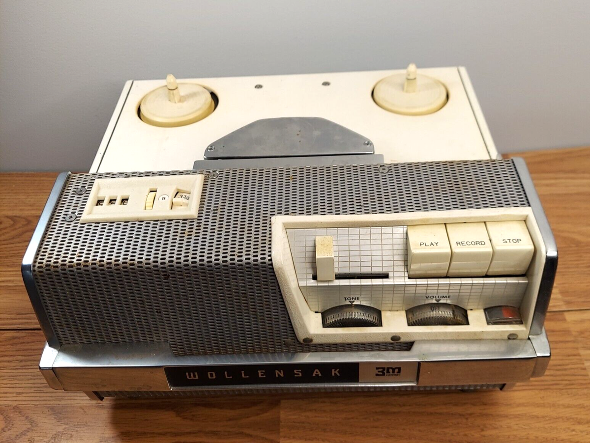 Vtg Wollensak 1500 Reel-to-Reel Recorder Power Cord & Mic - Not