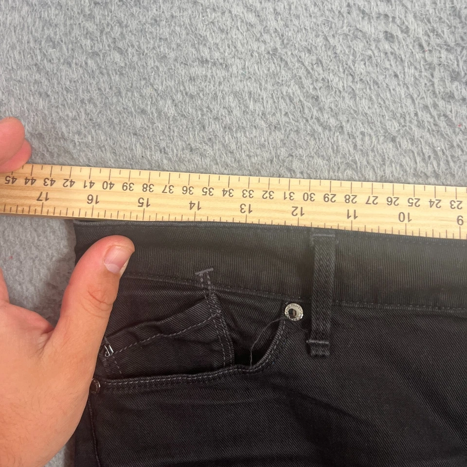 Pantalones de mezclilla elásticos negros estándar ajustados Martin + Osa para mujer 28 Foto 4 de 4