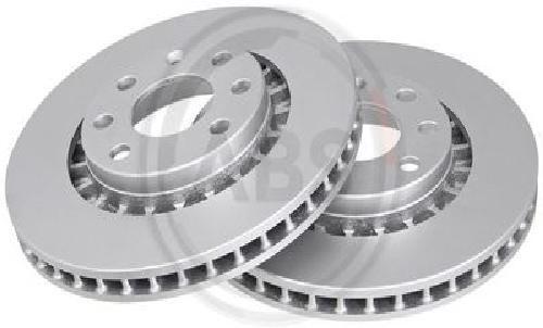 2x Original A.B.S. Brake Disc 15878 for Chevrolet Daewoo Lotus Opel