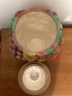 Vintage Fruit and Nuts Ceramic Cookie Jar - Grapes Apples Pears Walnuts — photo 5
