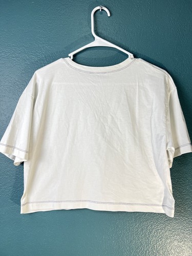 Autentica T-shirt Zara bianca a maniche corte (piccola) - usata - Foto 6 di 6