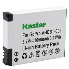 1x Kastar Battery for GoPro AHDBT-001 AHDBT-002 HD HERO1 HERO2 HD HERO