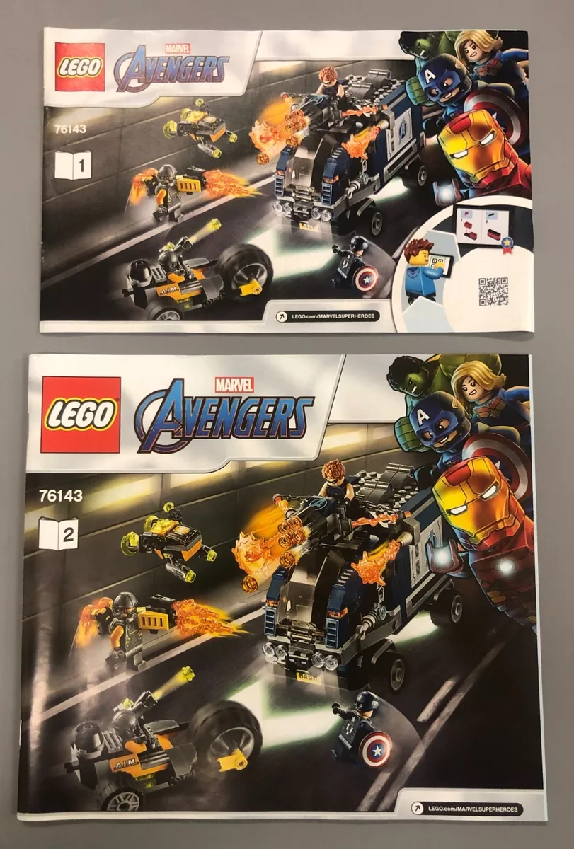 LEGO Marvel Avengers Truck Take Down 76143 Instructions Manual Only